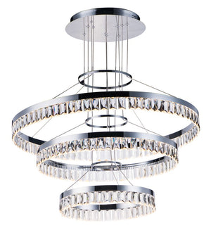 Icycle 31.5' Single Light Chandelier in Polished Chrome