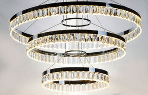 Icycle 31.5' Single Light Chandelier in Polished Chrome