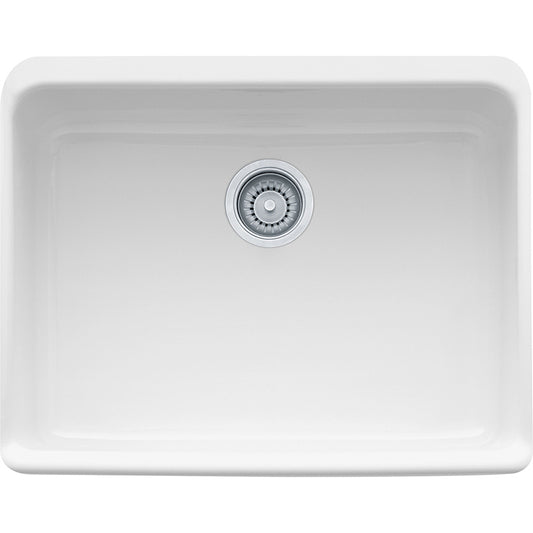 Manor House 23.63" Fireclay Single Basin Undermount Kitchen Sink in White