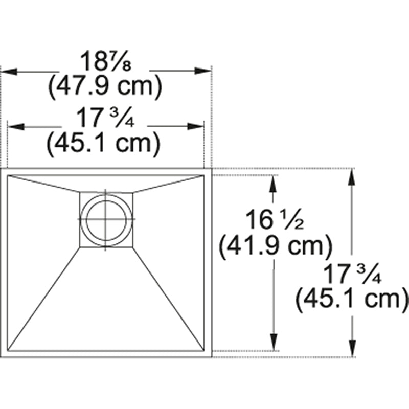 Peak 18.88' Stainless Steel Single Basin Undermount Kitchen Sink