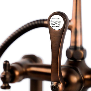 Traditional Two-Handle Tub Mounted Bathtub Faucet in Oil Rubbed Bronze