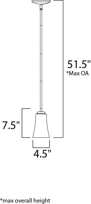 Logan 4.5' Single Light Mini-Pendant in Satin Nickel