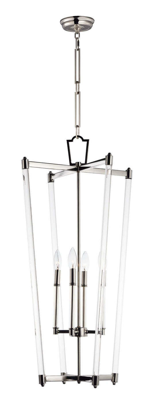 Lucent 17.5" 4 Light Entry Foyer Pendant in Polished Nickel