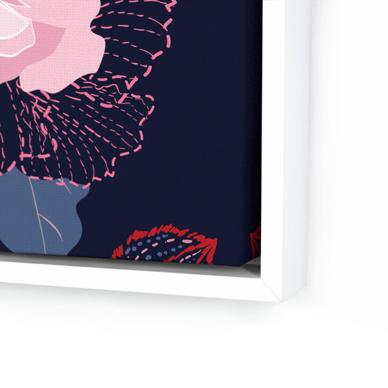 Tropical Florals Graphic on Matte Canvas By Teague Studios - 23' x 23'