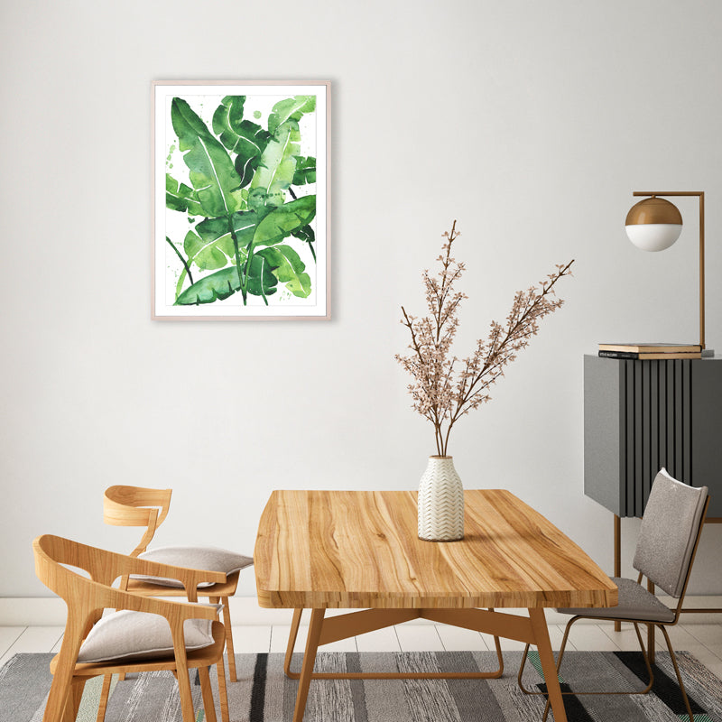 Banana Leaves Painting on Photo Paper By Teague Studios - 25' x 35'