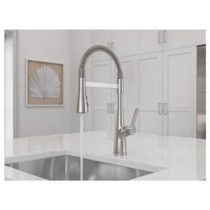 Neera Pre-Rinse Kitchen Faucet in Stainless Steel
