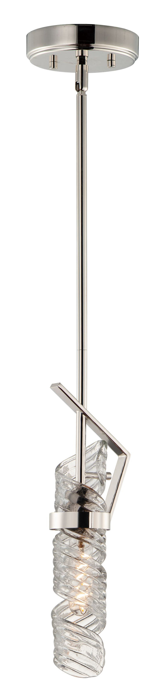 Milano 5.5" Single Light Mini-Pendant in Polished Nickel