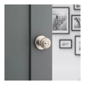Cove Privacy Door Knob in Satin Nickel - 6 Way Adjustable Latch