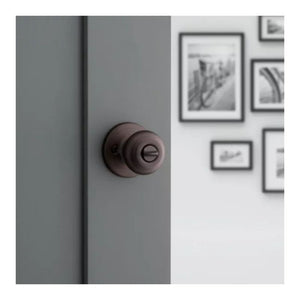 Cove Keyed Entry SmartKey Door Knob in Venetian Bronze - 6 Way Adjustable Latch