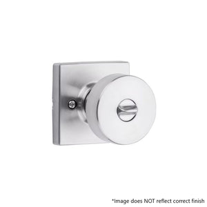 Pismo Square Keyed Entry SmartKey Door Knob in Polished Chrome - 6 Way Adjustable Latch