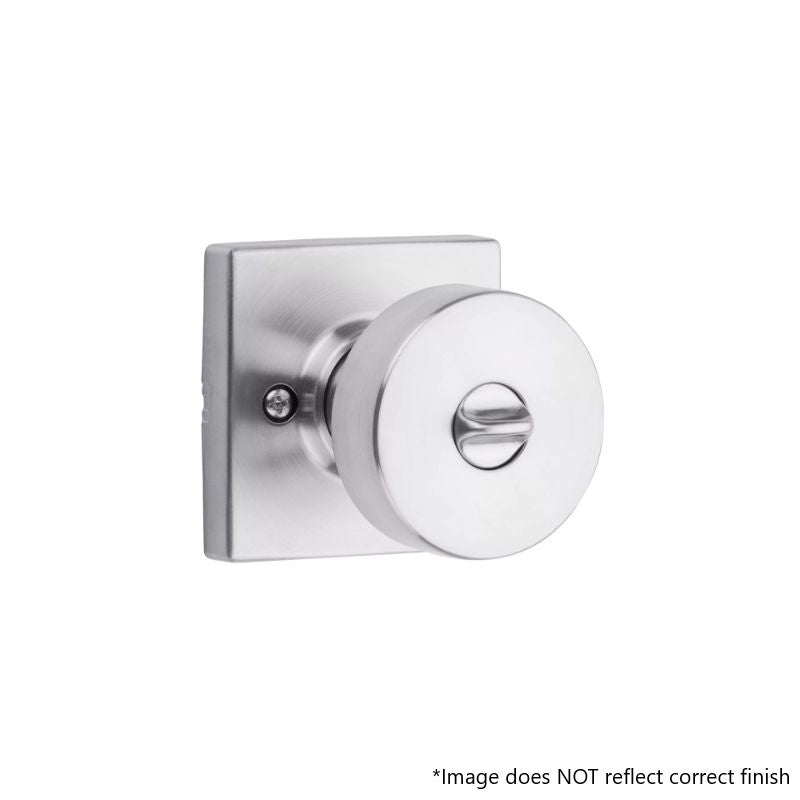 Pismo Square Keyed Entry SmartKey Door Knob in Polished Chrome - 6 Way Adjustable Latch