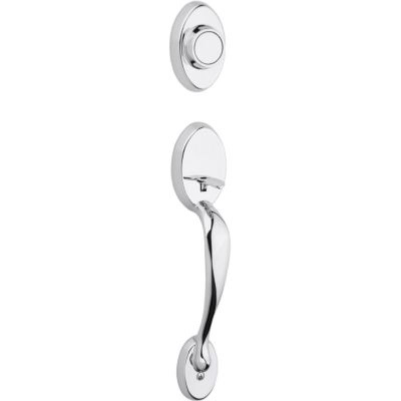 Chelsea Exterior Trim Handle Set in Polished Chrome