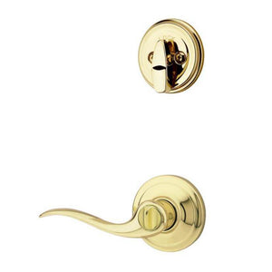 Tustin 978 Right Hand Interior Trim Handle Set in Polished Brass