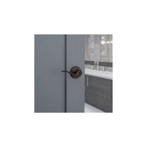 Tustin Privacy Lever in Venetian Bronze - Round Corner Adjustable Latch