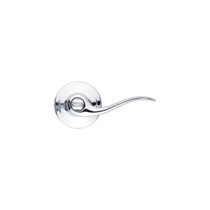 Tustin Privacy Lever in Polished Chrome - Round Corner Adjustable Latch