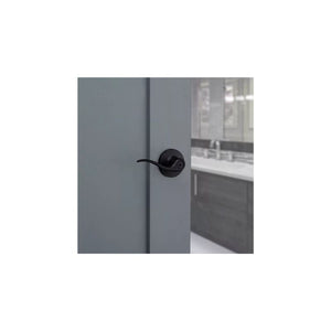 Tustin Privacy Lever in Iron Black - 6 Way Adjustable Latch