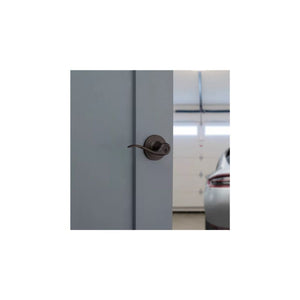 Tustin Keyed Entry SmartKey Lever in Venetian Bronze - Round Corner Adjustable Latch