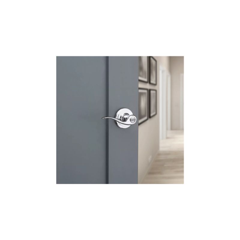 Tustin Keyed Entry Lever in Polished Chrome - 6 Way Adjustable Latch