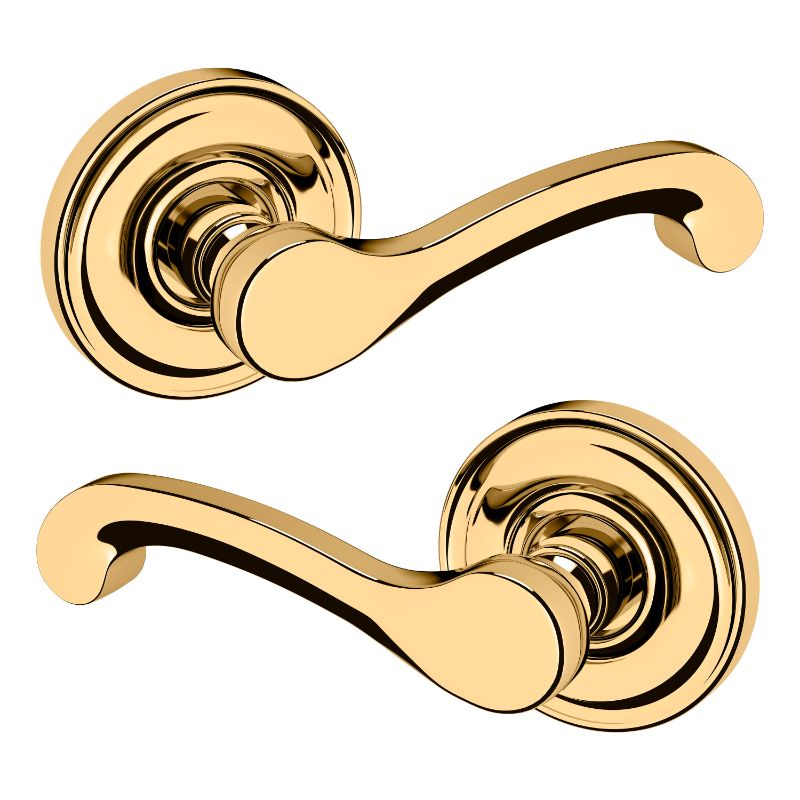 Classic Passage Lever in Lifetime Polished Brass