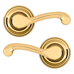 Classic Passage Lever in Lifetime Polished Brass