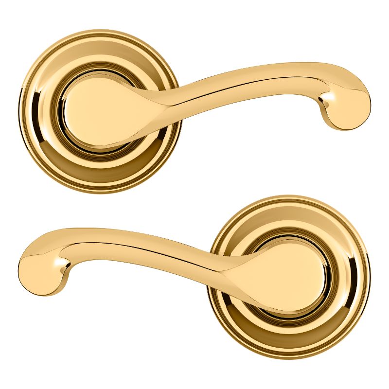 Classic Passage Lever in Lifetime Polished Brass