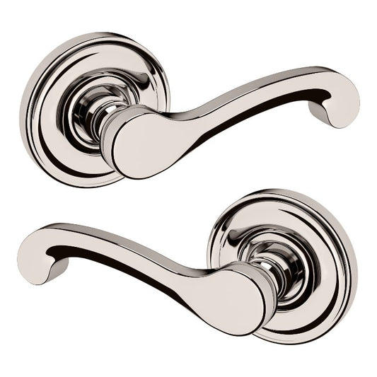 Classic Passage Lever in Lifetime Polished Nickel