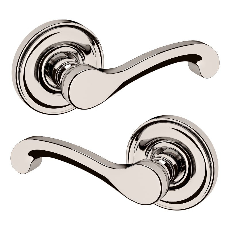 Classic Passage Lever in Lifetime Polished Nickel