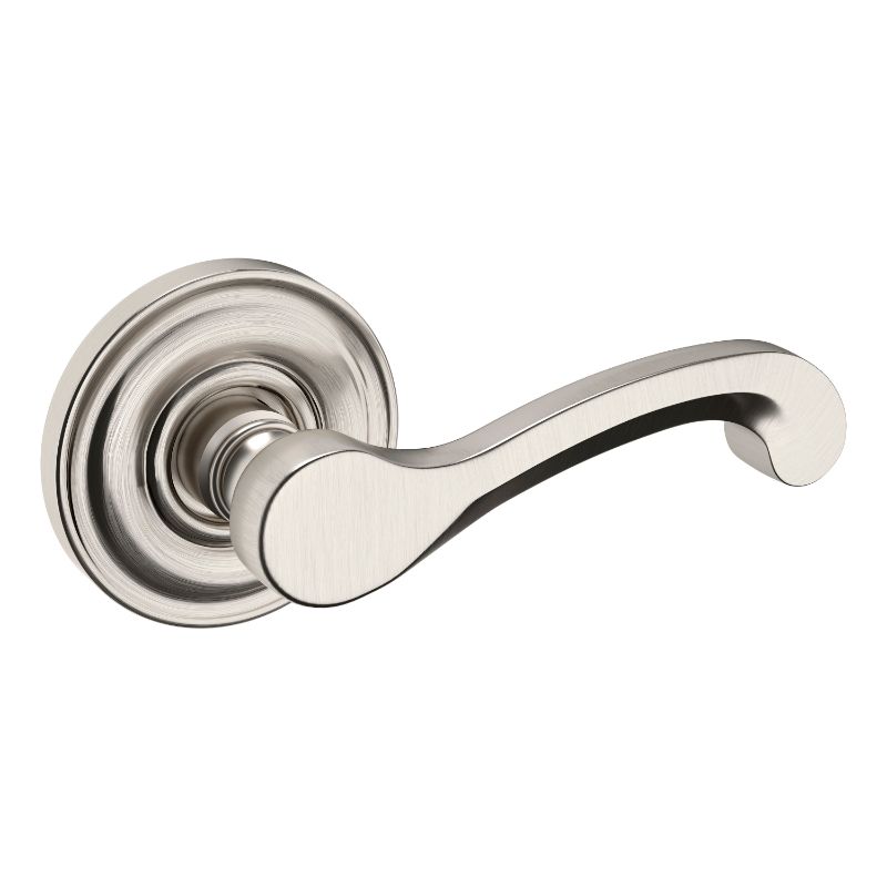 Classic Passage Lever in Satin Nickel