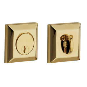 8254 Deadbolt in Lifetime Polished Brass