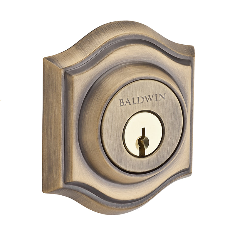 Traditional Arched Deadbolt in Matte Brass & Black