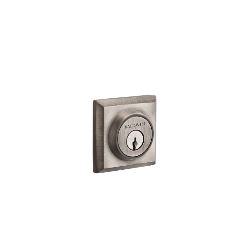 Traditional Square Deadbolt in Matte Antique Nickel