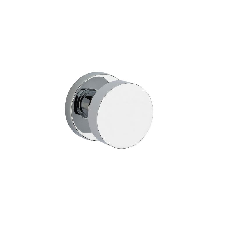 Contemporary Entry Knob in Bright Polished Chrome