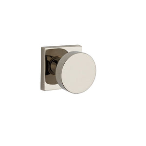 Contemporary Entry Knob in Bright Polished Nickel