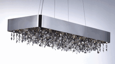 Mystic 12' 22 Light Linear Pendant in Polished Chrome