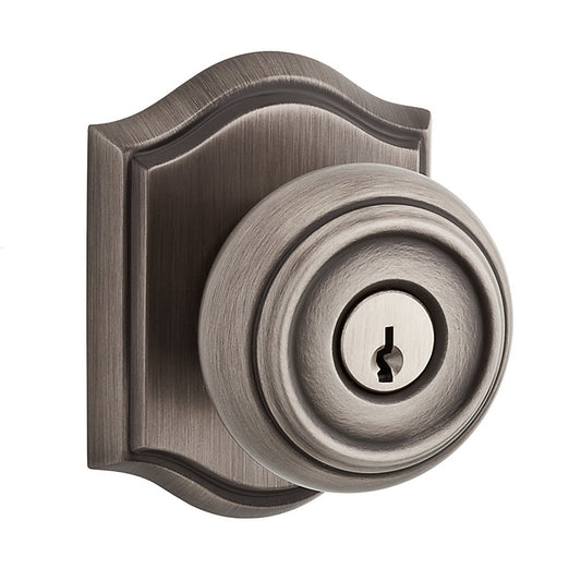 Traditional Arched Entry Knob in Matte Antique Nickel