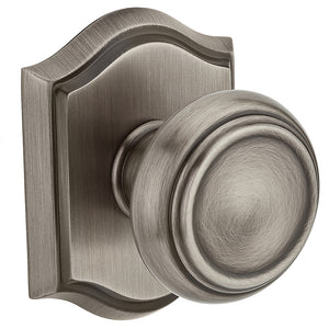 Traditional Arched Entry Knob in Matte Antique Nickel