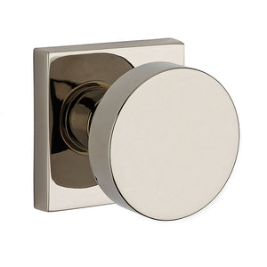 Contemporary Square Half Dummy Knob in Bright Polished Nickel