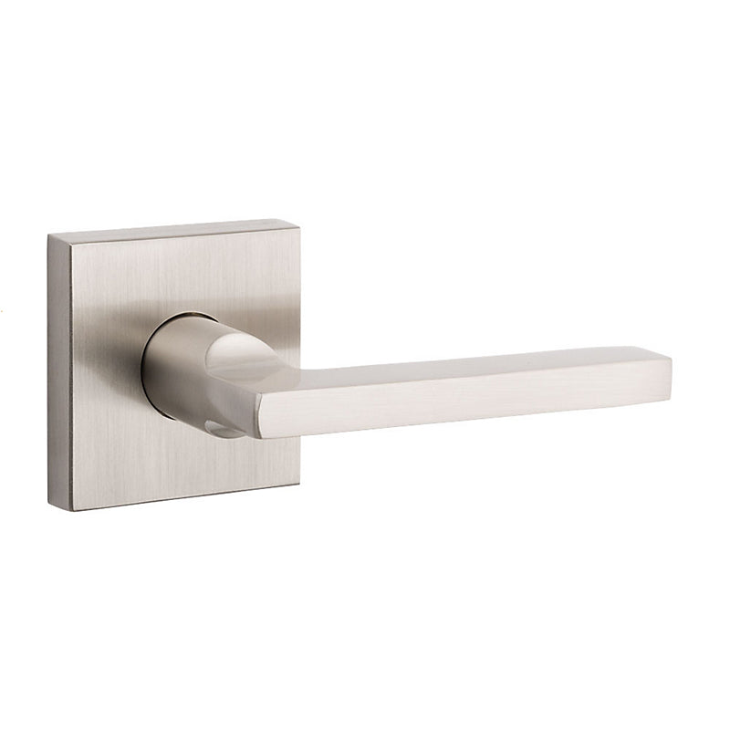 Square Half Dummy Right Hand Lever in Satin Nickel