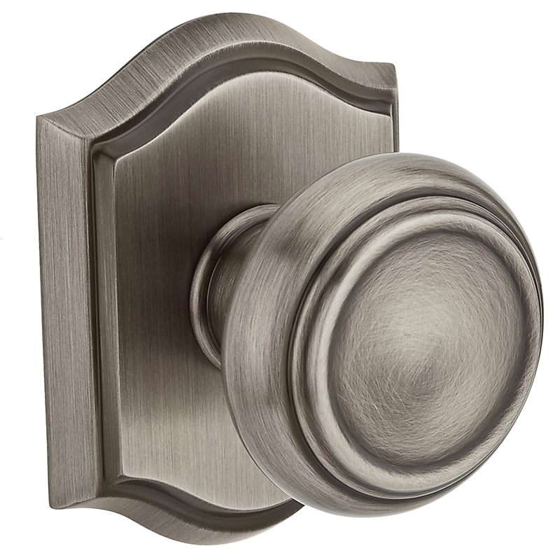 Traditional Arched Half Dummy Knob in Matte Antique Nickel