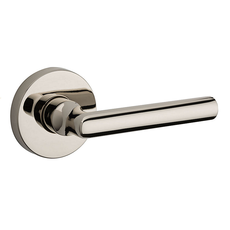 Tube Half Dummy Round Left Hand Lever in Bright Polished Nickel