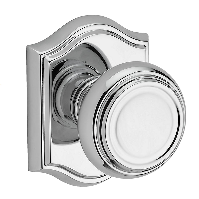 Traditional Passage Knob in Bright Polished Chrome
