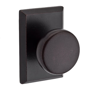 Rustic Privacy Knob in Dark Bronze