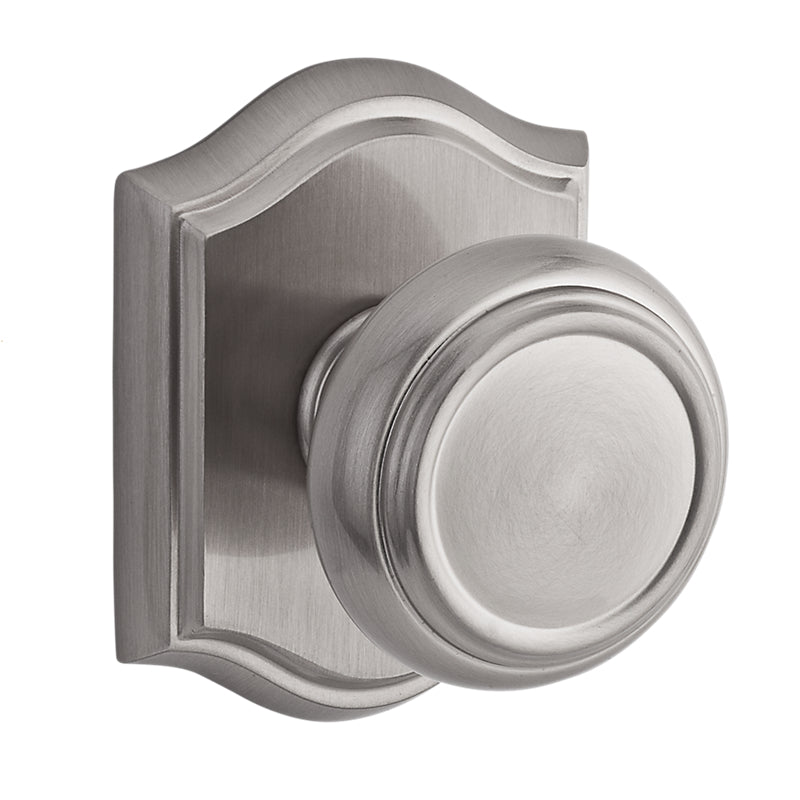 Traditional Arched Privacy Knob in Matte Antique Nickel