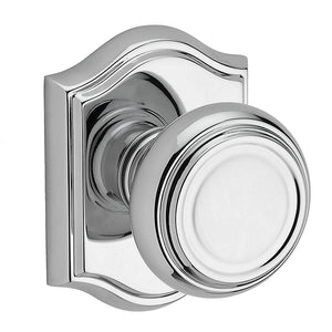 Traditional Arched Privacy Knob in Bright Polished Chrome