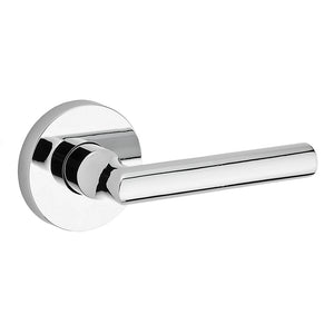 Tube Round Privacy Lever in Bright Polished Chrome