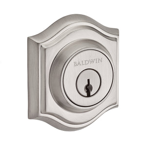 Traditional Arched Deadbolt in Satin Nickel