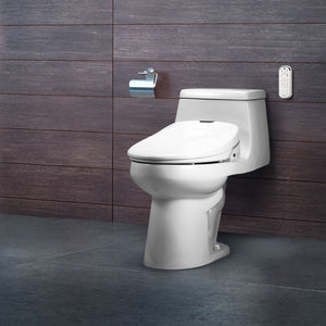 Swash Luxury Round Bidet Seat and Air Dryer in White