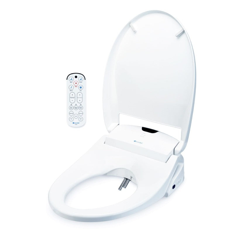 Swash Luxury Round Bidet Seat and Air Dryer in White