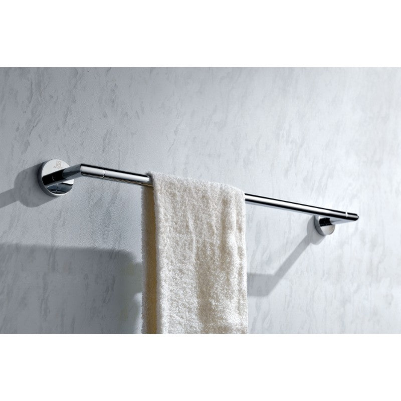 Caster 2 Towel Bar in Polished Chrome