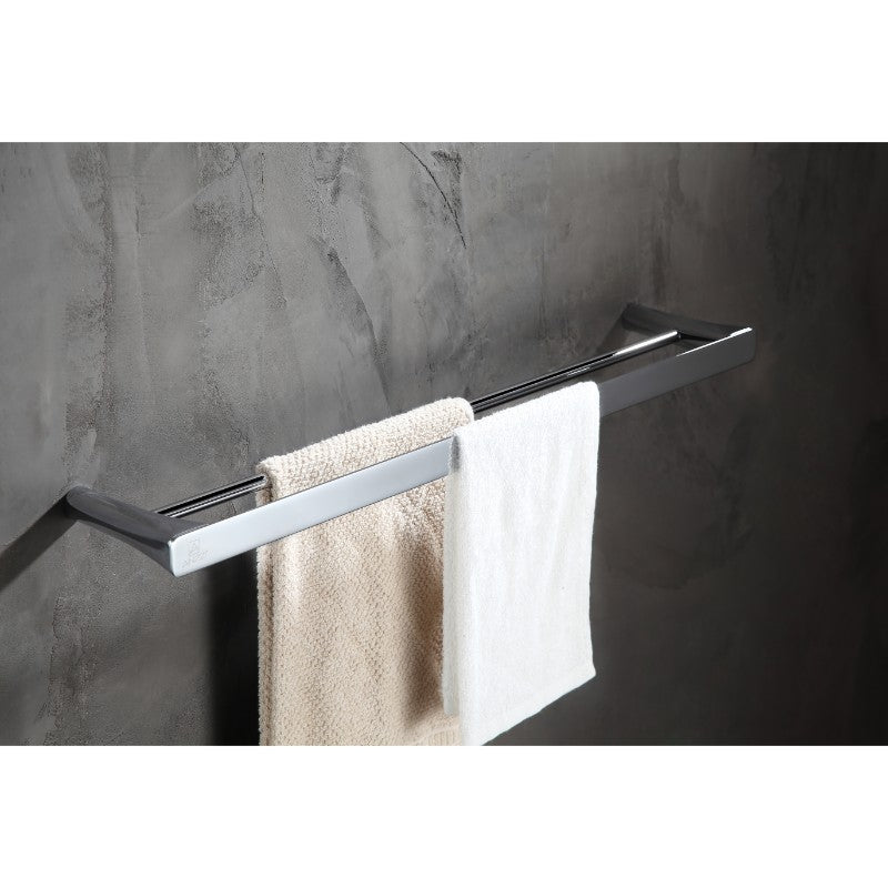 Caster 3 Towel Bar in Polished Chrome